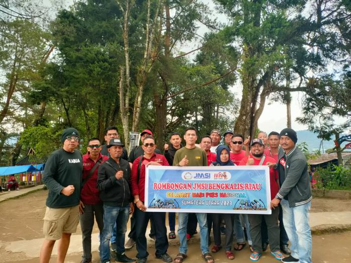 Rajut Kebersamaan, JMSI Bengkalis Jalani Safari Jurnalistik di Berastagi dan Danau Toba