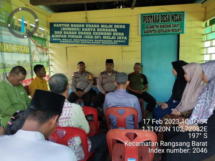 Jum'at Curhat, Polsek Jajaran Polres Meranti Tampung Saran dan Keluhan Masyarakat