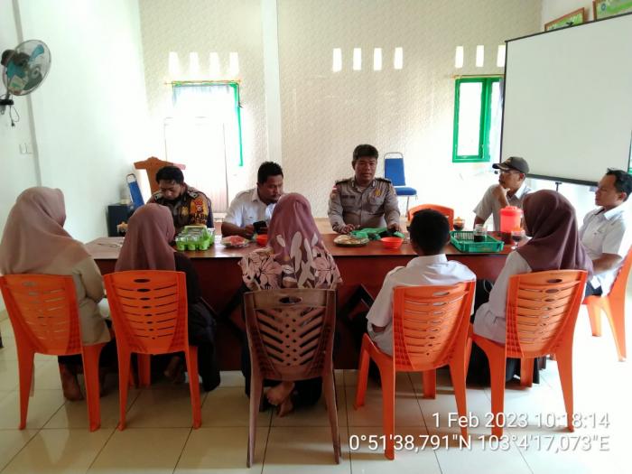 Jalin Silaturahmi, Polsek Rangsang dan Pemdes Wonosari Bahas Beragam Hal