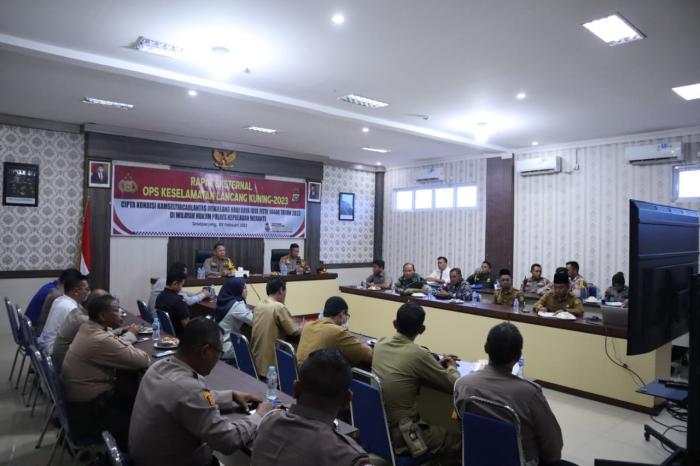 Samakan Persepsi, Polres Meranti Gelar Rapat Eksternal Ops Keselamatan LK 2023