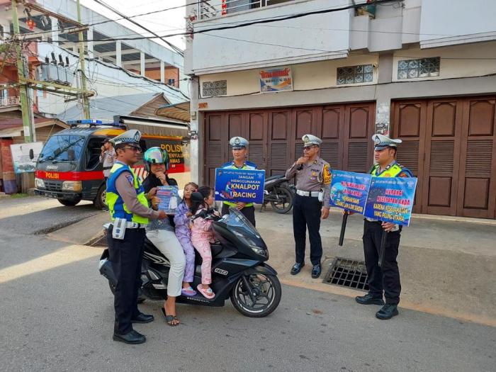 Beri Pemahaman Adanya Ops Keselamatan LK 2023, Polres Meranti Gelar Sosialisasi dan Himbauan Penling