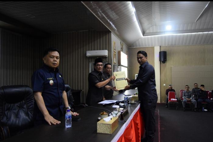 Bapemperda DPRD Meranti Berikan Sejumlah Catatan pada Paripurna Penyampaian Ranperda