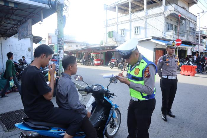Enam Hari Ops Keselamatan LK 2023, Satlantas Polres Meranti Keluarkan 252 Teguran Tertulis