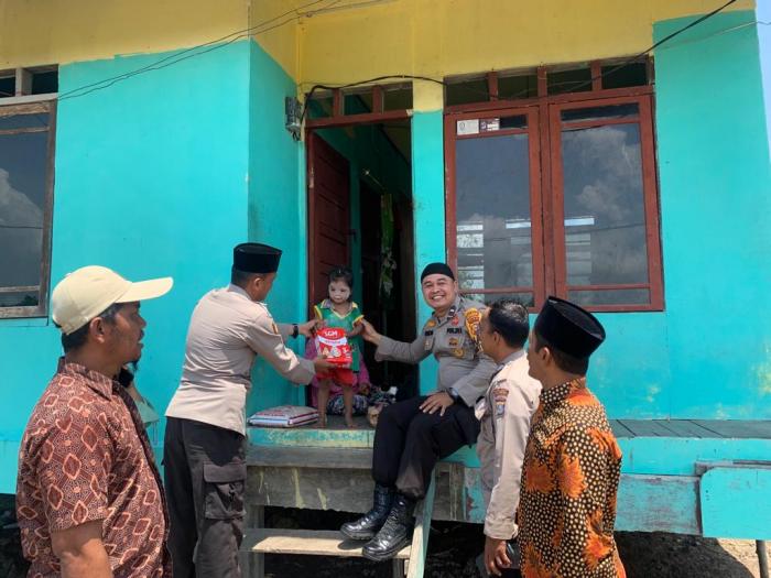 Lagi, Sobat Kamis Barokah Polsek Merbau Beraksi Bantu Balita Stunting