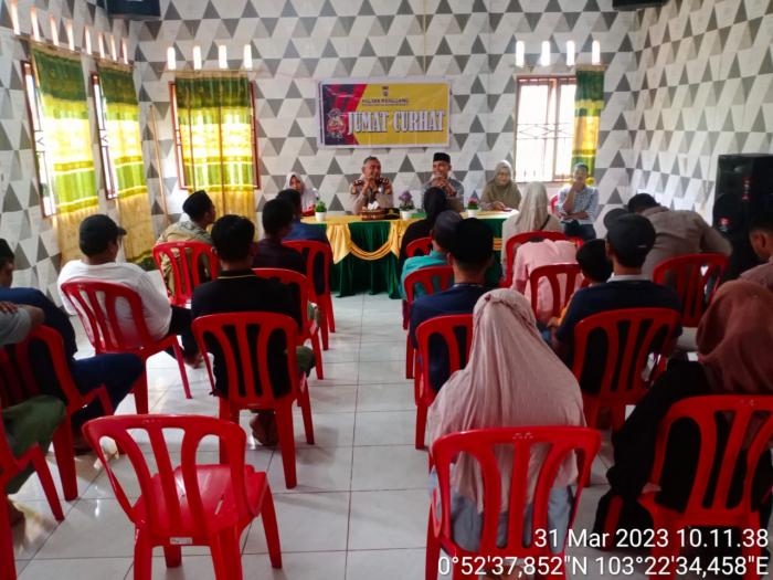 Jumat Curhat Polsek Jajaran Polres Meranti, Wujud Kedekatan Polisi dengan Masyarakat