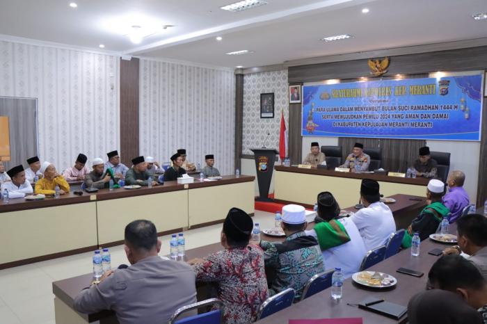 Sambut Ramadan, Kapolres Meranti Silaturahmi dengan Ulama