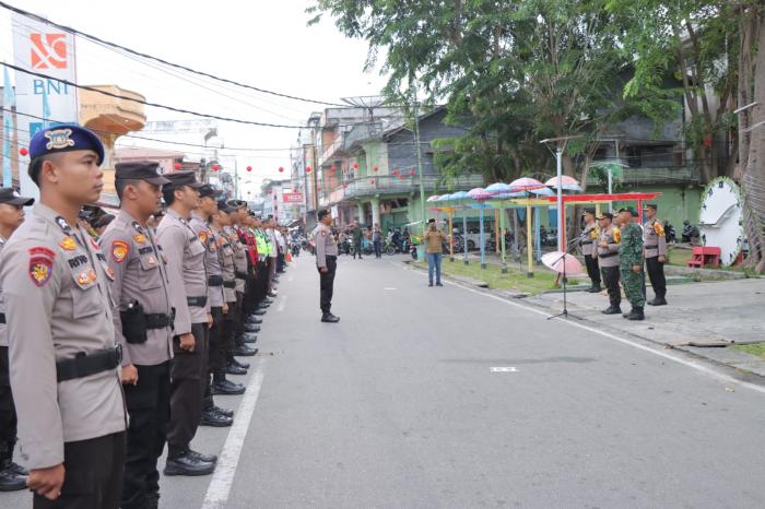 Amankan Malam Takbiran, Polres Meranti Kerahkan Ratusan Personel Gabungan