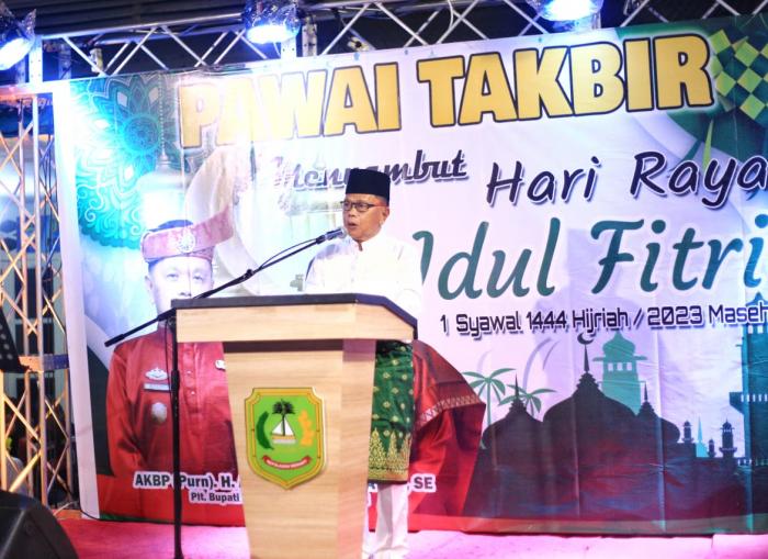 H. Asmar Lepas Pawai Takbir Idul Fitri 2023