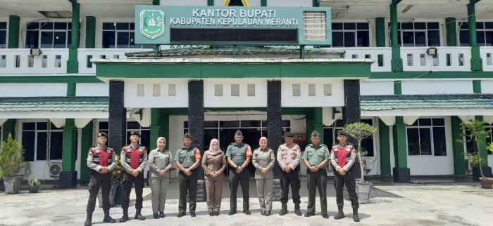 Koramil 02/Tebingtinggi dan Polres Meranti Gelar Patroli Gabungan