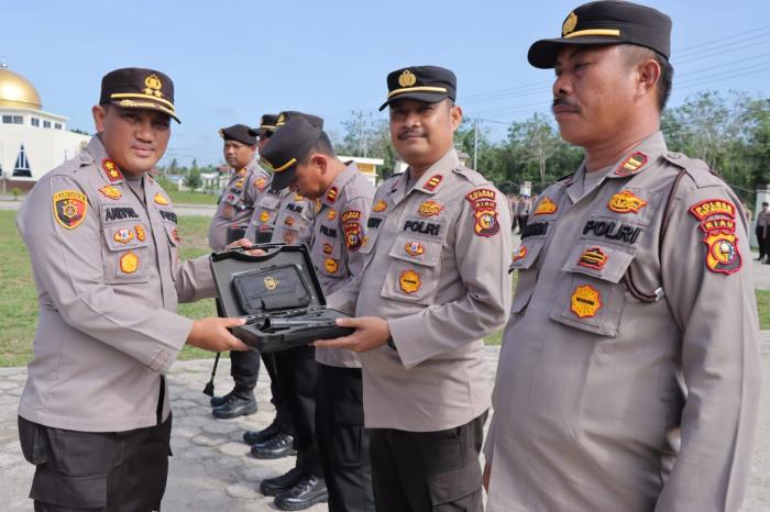 Polres Meranti Gelar Apel Pengecekan dan Kesiapan Personel Program Polisi RW