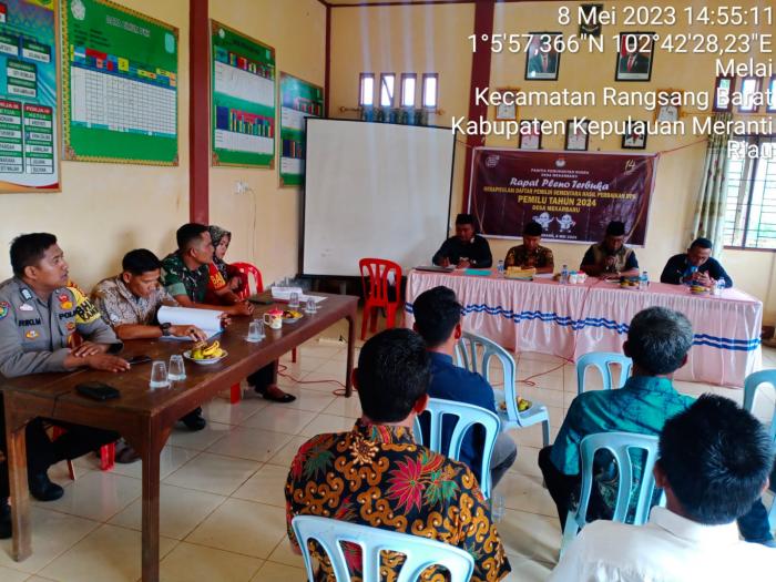 Babinsa Koramil 02/Tebingtinggi Ikuti Rapat Pleno Terbuka Rekapitulasi DPS