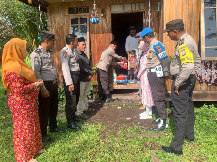 Lagi, Polsek Merbau Bantu Keluarga Balita Penderita Stunting