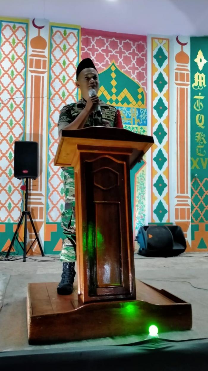 Babinsa Koramil 02/Tebingtinggi Hadiri Penutupan MTQ di Desa Tenan