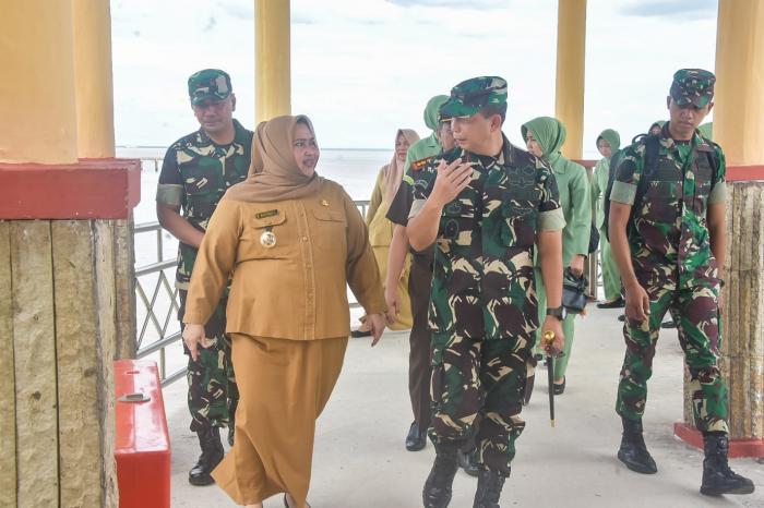 Bupati Kasmari Sambut Kunker Danrem 031/Wirabima ke Bengkalis