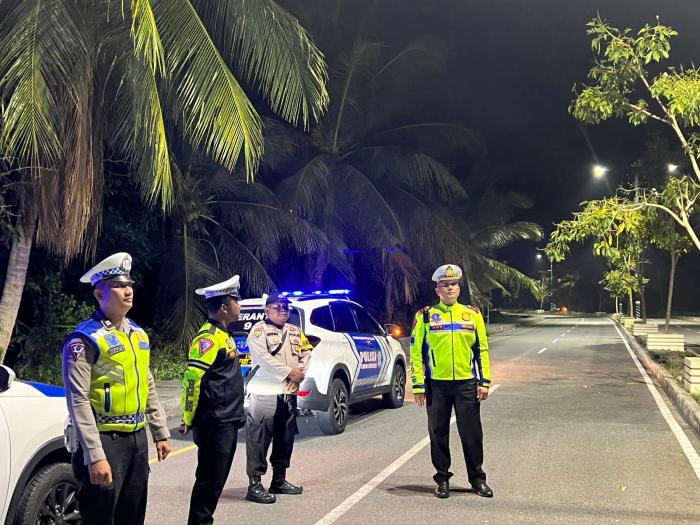 Antisipasi Balap Liar, Polisi Patroli dan Berjaga di Jalan Pramuka