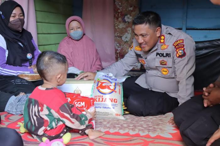 Gerakan Aktif Kapolres Meranti Tekan Jumlah Penderita Stunting di Meranti