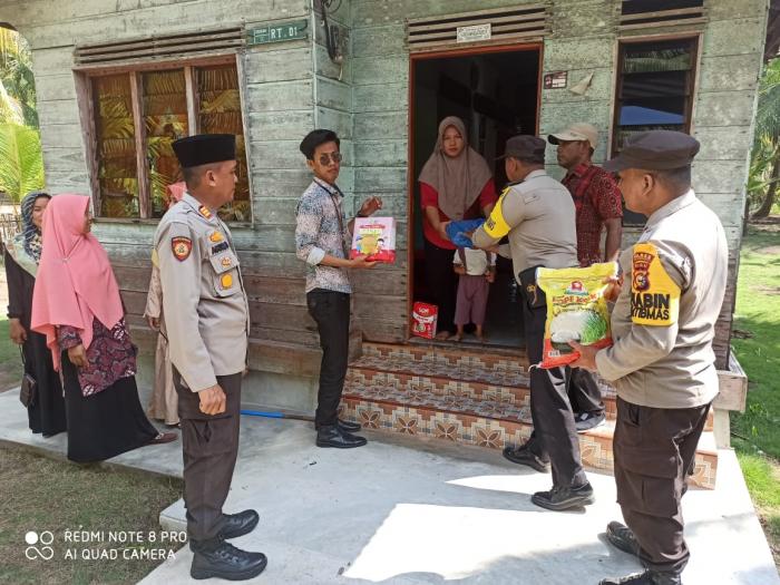 Memperingati Hari Bhayangkara ke-77, Sobat Kamis Barokah Polsek Merbau kembali Beraksi Membantu Anak Stunting