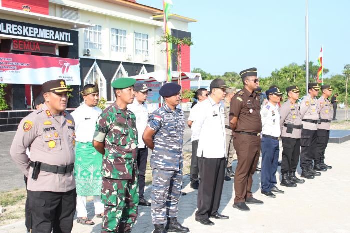 Tingkatkan Harkamtibmas, Polres Meranti Gelar Apel Kasat Kamling