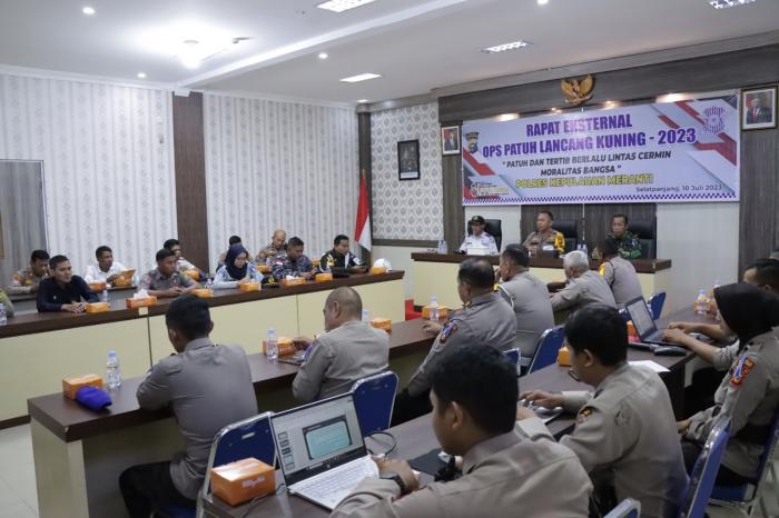 Polres Meranti Gelar Rapat Eksternal Operasi Patuh Lancang