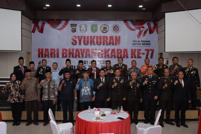 Bersama Forkopimda, Polres Meranti Gelar Syukuran Peringatan Hari Bhayangkara ke-77