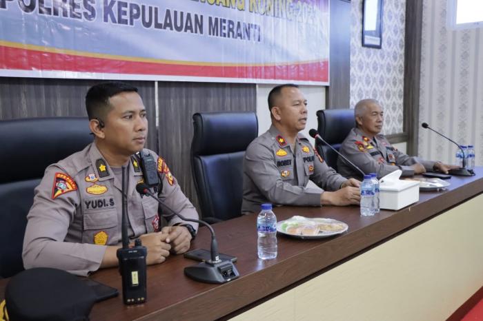 Polres Meranti Gelar Rapat Internal Operasi Bina Waspada Lancang Kuning 2023