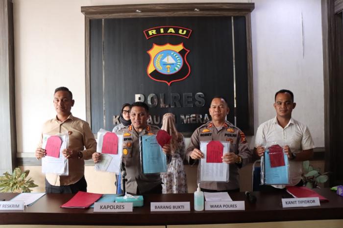 Polres Meranti Ungkap Dugaan Penyelewengan Ratusan Juta Rupiah Dana UED-SP Pelantai Mandiri