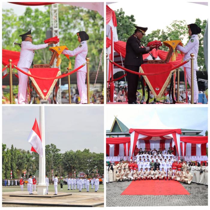 Upacara HUT Kemerdekaan RI ke-78 di Meranti Berlangsung Khidmat, Asmar : Mari Kita Ambil Pelajaran dari Sejarah Perjuangan Pahlawan