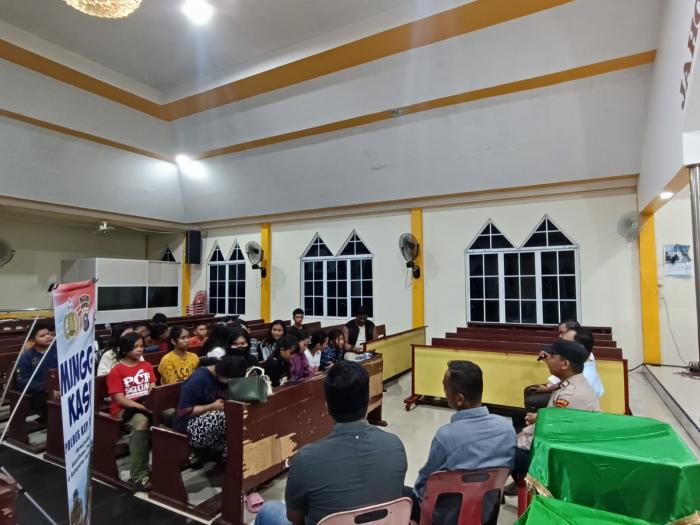 Giat Minggu Kasih, Ini Pesan Polres Meranti kepada Pendeta dan Jemaat Kristen HKBP Selatpanjang