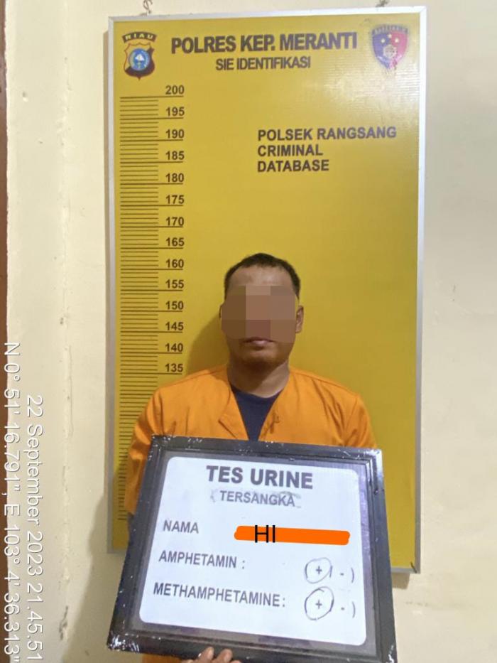 Polsek Rangsang Tangkap Seorang Terduga Pengedar Sabu
