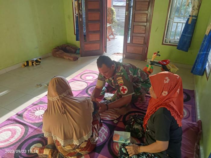 Bakes TMMD Bengkalis Beri Layanan Kesehatan Gratis bagi Warga Boncah Mahang