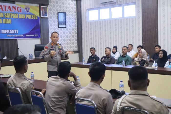Dit Binmas Polda Riau Lakukan Supervisi Pembinaan BUJP Satpam dan Polsus di Meranti