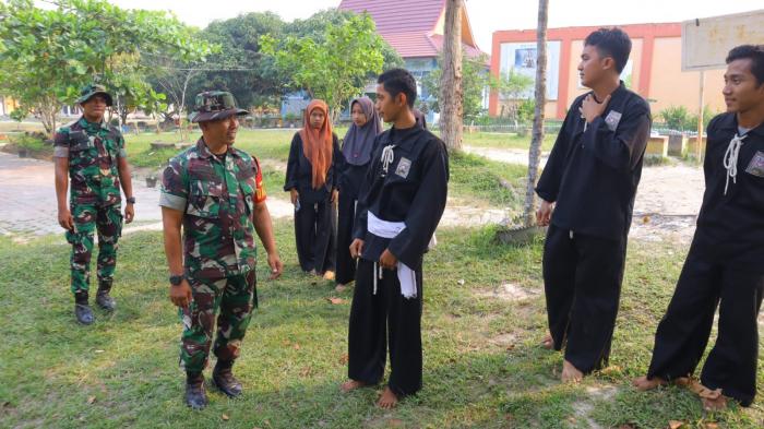 Komandan SSK TMMD Bengkalis Kunjungi PSHT Duri