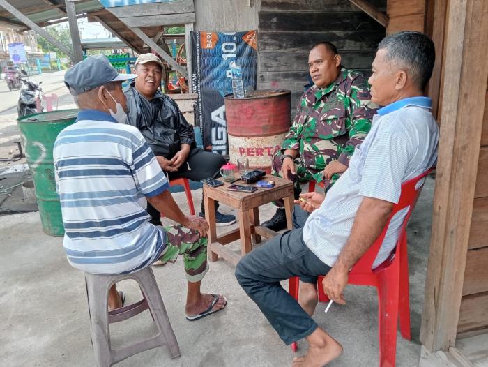 Babinsa Pos Ramil Rangsang Lakukan Komsos dan Sosialisasi Dengan Mayarakat