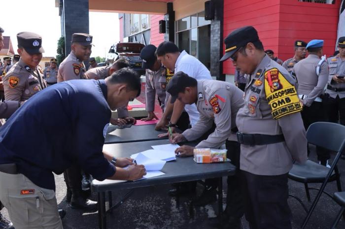 Cek Pelaksanaan OMB, Ini Pesan Kapolres Meranti kepada Personel