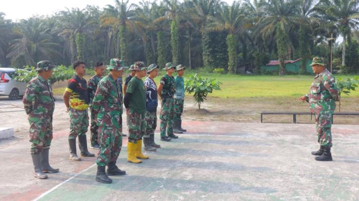 Satgas TMMD Bengkalis Laksanakan Apel Sebelum Kerja 