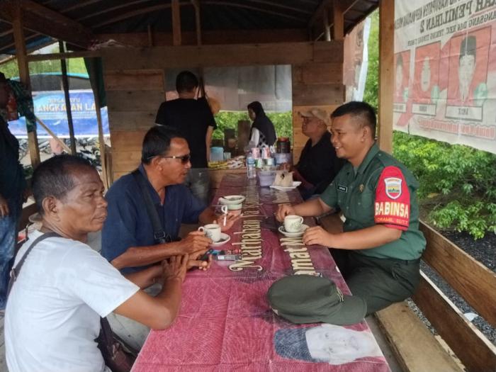 Komsos Dengan Warga Binaan, Ini Yang Disampaikan Babinsa Serda Supriadi 