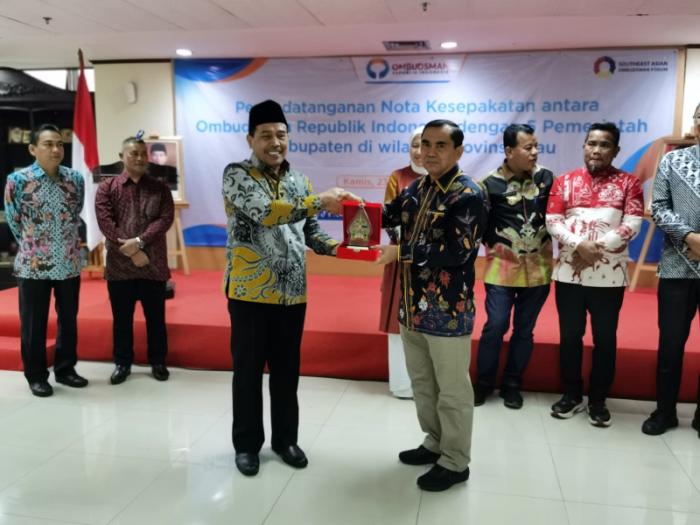 Pemkab Meranti Tandatangani Nota Kesepakatan dengan Ombudsman RI