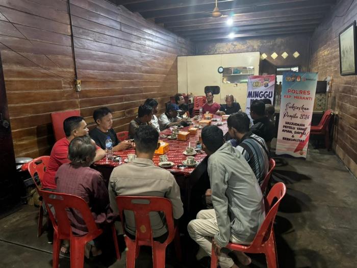 Program Minggu Kasih, Polres Meranti Sampaikan Terkait Pemilu Damai dan Bijak Bermedia Sosial