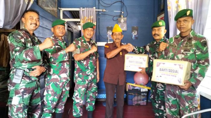 Hari Pahlawan, Koramil 02/Tebing Tinggi Gelar Anjangsana dan Bhakti Sosial