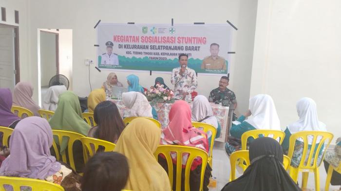 Pelda Sumardi Ikuti Acara Sosialisasi Stunting Selatpanjang Barat 