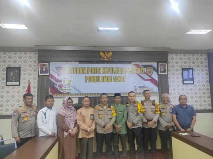 Polres Meranti Serahkan Zakat Profesi Personel Ke Baznas Sebanyak 33 Juta Lebih