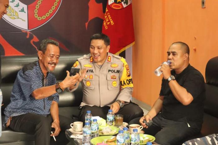 Cooling System, Kapolres Meranti Silaturahmi dengan Pengurus Pemuda Pancasila Sekaligus Pamit Pindah Tugas