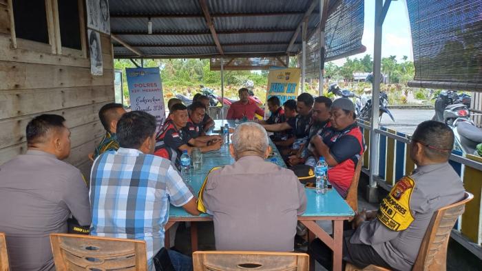 Jum'at Curhat Bersama Klub Menembak ARM, Polres Meranti Sampaikan Tahapan Pemilu dan Bahaya Narkoba