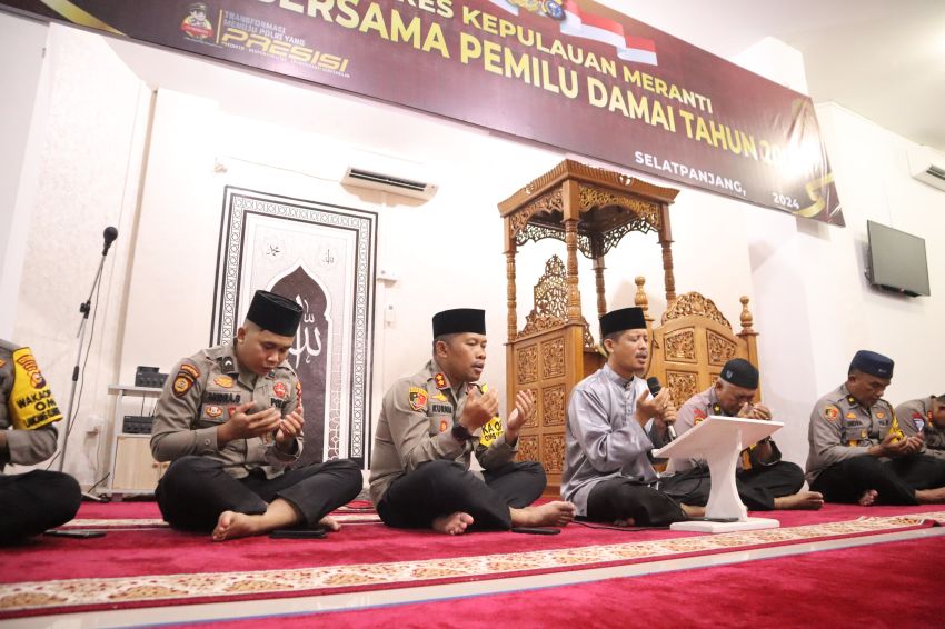 Polres Meranti Gelar Doa Bersama Pemilu Damai 2024
