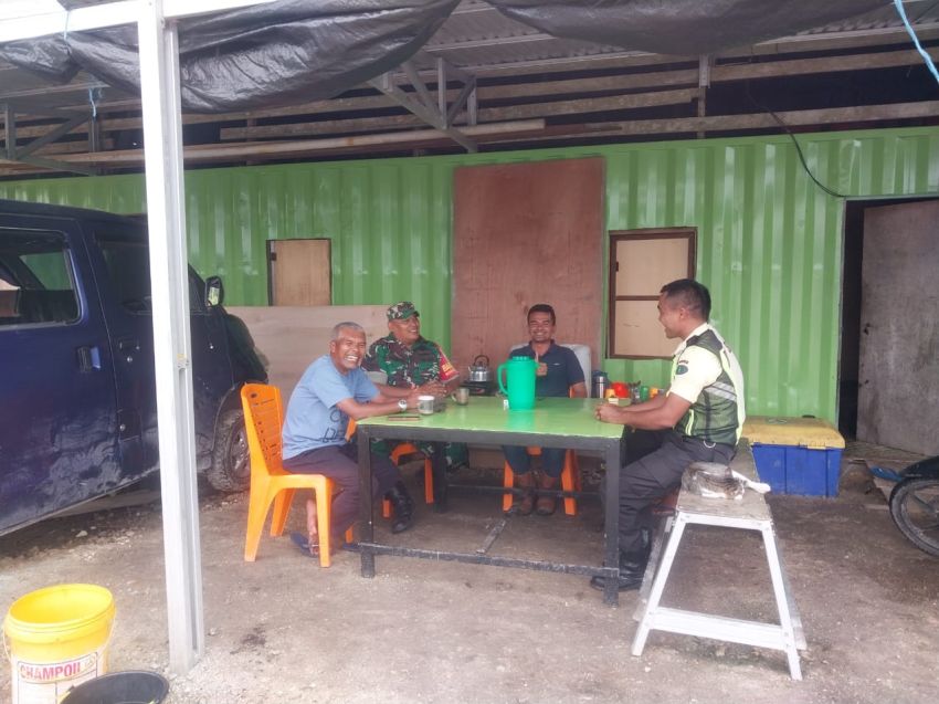 Babinsa Posramil Rangsang Lakukan  Komsos Dengan Warga Binaan di Desa Repan