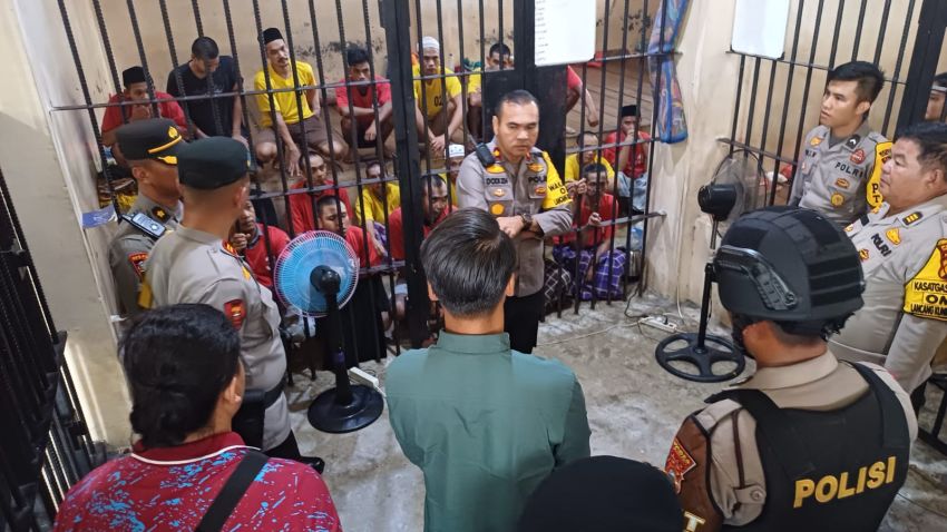 Pastikan Kondisi Tahanan, Polres Meranti Rutin Lakukan Pengecekan