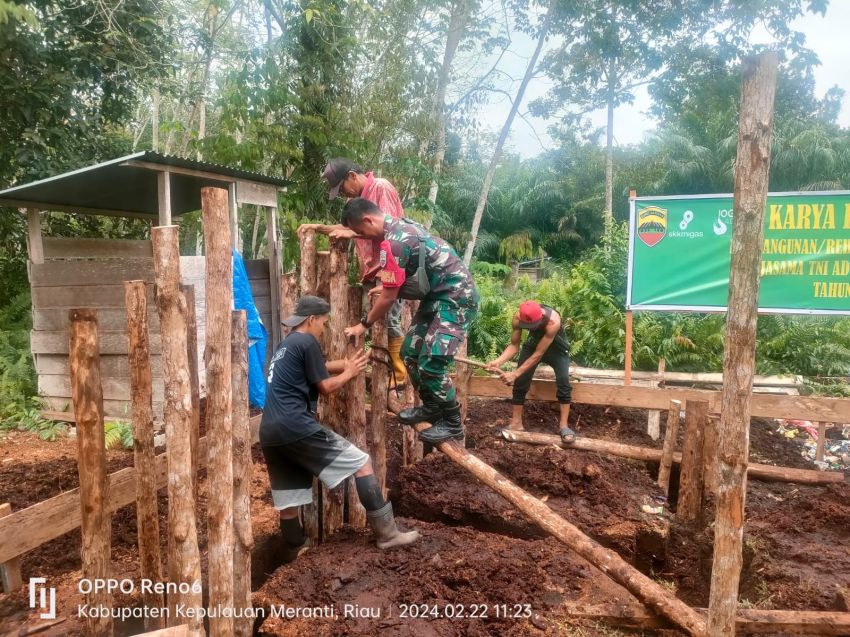 Serda Muslim Lakukan Kegiatan Karya Bakti di Desa Tanjung