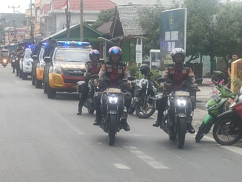 TNI-Polri Gencarkan Patroli Jaga Kondusifitas di Meranti