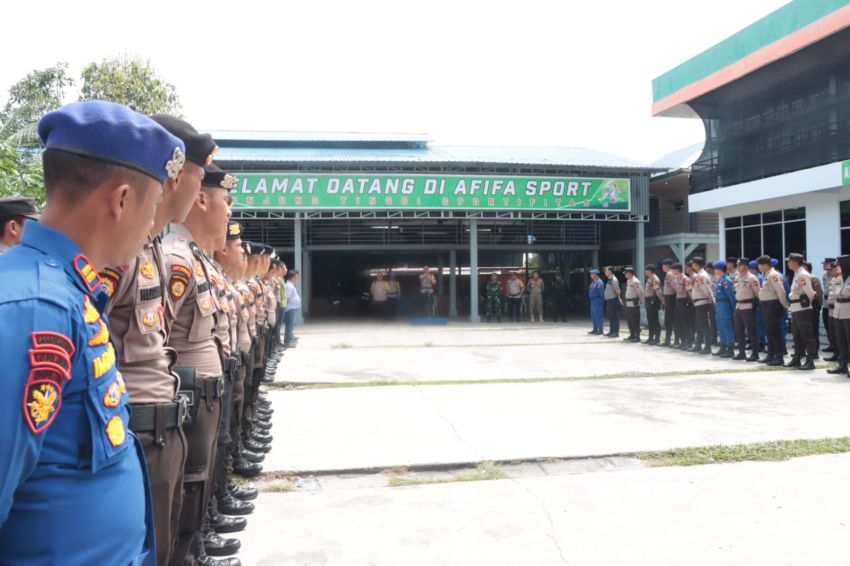 Jelang Pleno Tingkat Kabupaten, Polres Meranti Bersama BKO Brimob Perketat Pengamanan