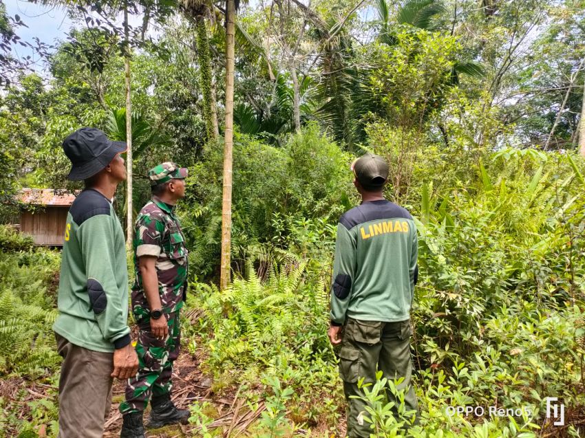 Cegah Karhutla, Serda Eka Rapis Gencarkan Patroli di Wilayah Binaan